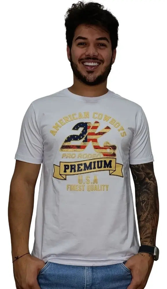 Camiseta Country 2k Jeans Masculina | American Cowboys