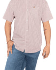 Camisa Xadrez Country Manga Curta Vermelho