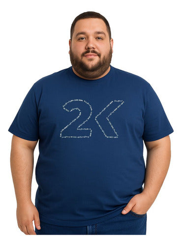 Camiseta Básica Masculina Country Plus Size 2k Jeans Algodão