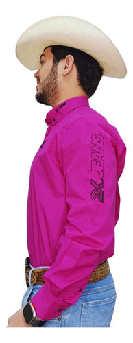 Camisa Country Masculina 2k Jeans Bordada Cowboy Premium