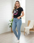 T-shirt Feminino 2k Jeans Circulo Estampado