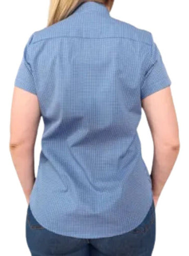 Camisa Country Xadrez Feminino Manga Curta 2k Jeans