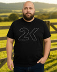 Camiseta Básica Masculina Country Plus Size 2k Jeans Algodão