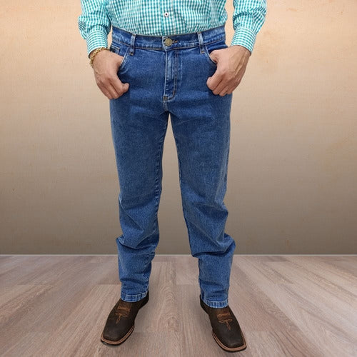 Calça Jeans Masculina 2k Jeans Alta Reta Azul