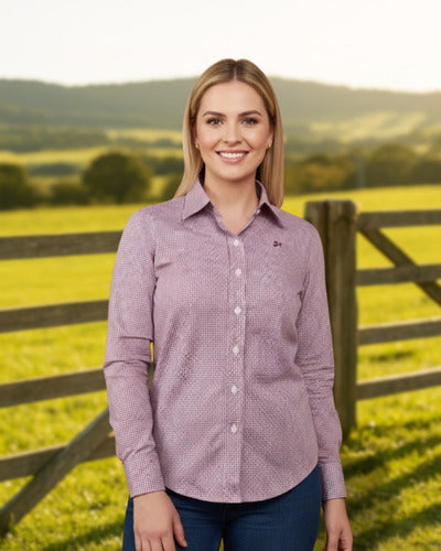 Camisa Xadrez Feminino Manga Longa 2k Jeans