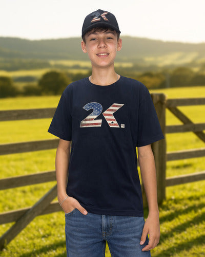 Camiseta Infantil Juvenil Menino 2k American